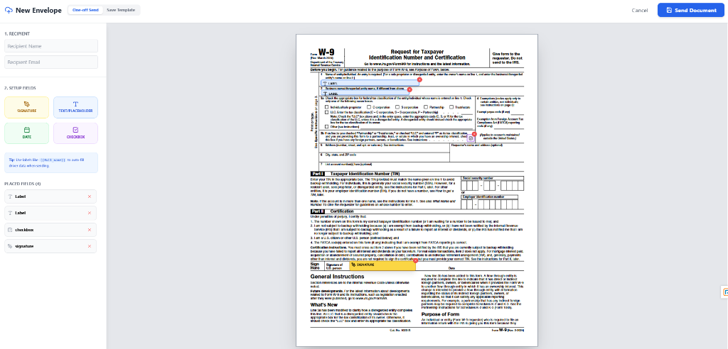 Digital Signature Interface